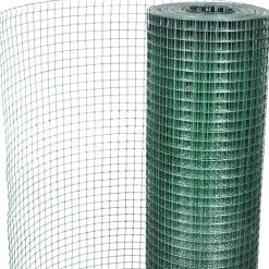 Kanaverkko 16x16mm galvanoitu PVC pinnoitteella 10x1m vihreä