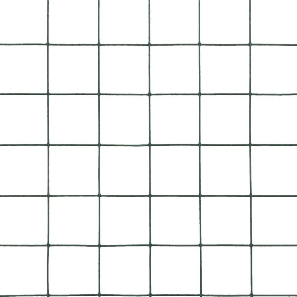 Kanaverkko 12x12mm galvanoitu teräs 10x0.5m vihreä