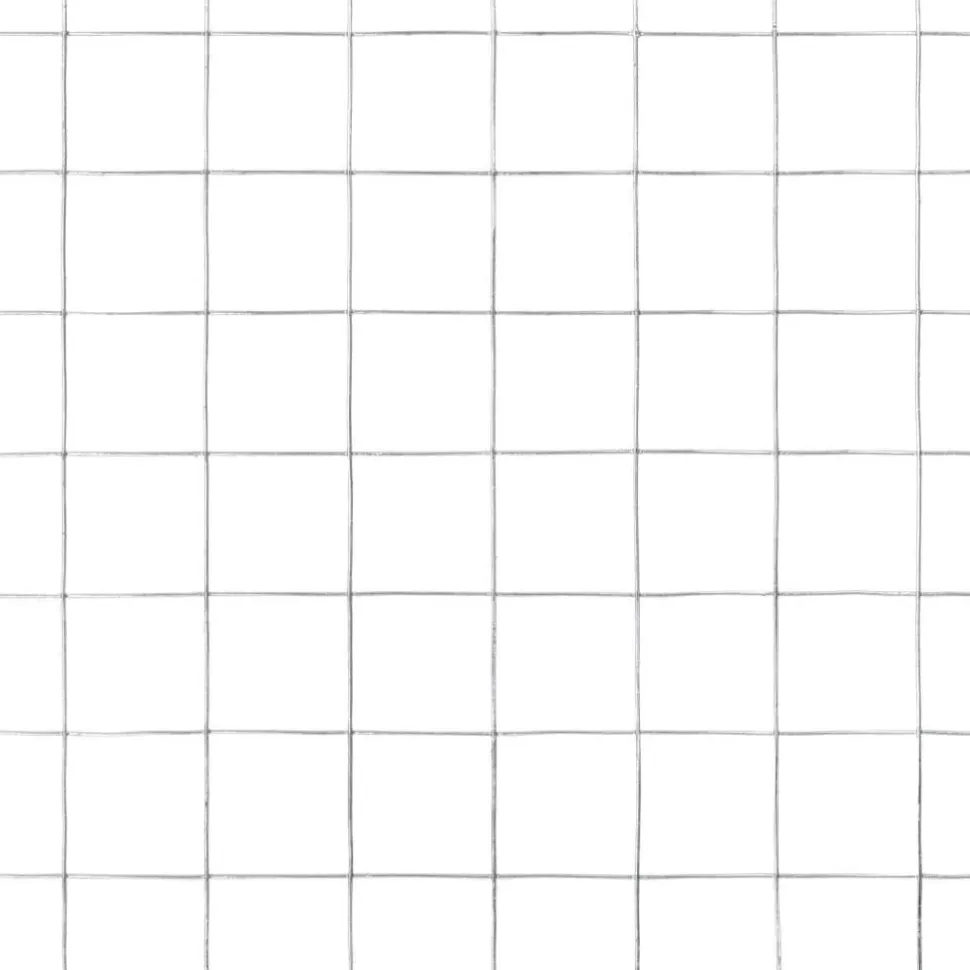 Kanaverkko 19x19mm galvanoitu teräs 10x0.5m hopea