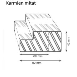 Karmi maalattu Swedoor Advance 613 tiivistetty 7-10x21 92 mm