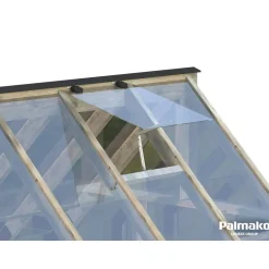 Kasvihuone Palmako Emilia 13,8 m² turvalasi puurunko
