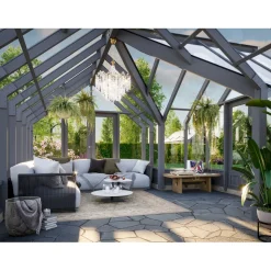 Kasvihuone Palmako Emilia 19,1 m2, turvalasi, puurunko