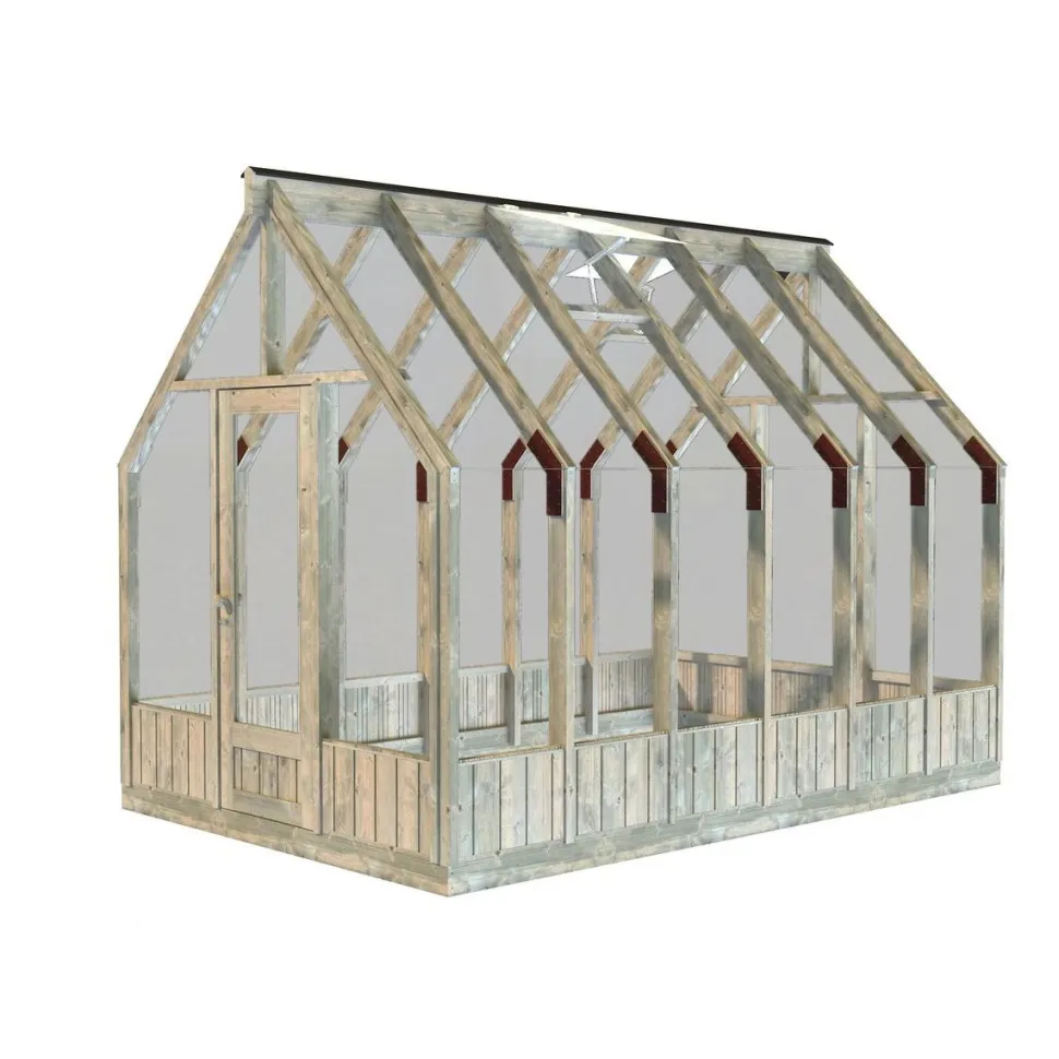 Kasvihuone Palmako Emilia 8,2 m2, turvalasi, puurunko