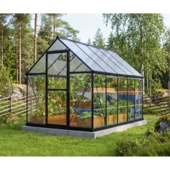 Kasvihuone Palram-Canopia Hybrid 5,7 m² 6x10 ft musta