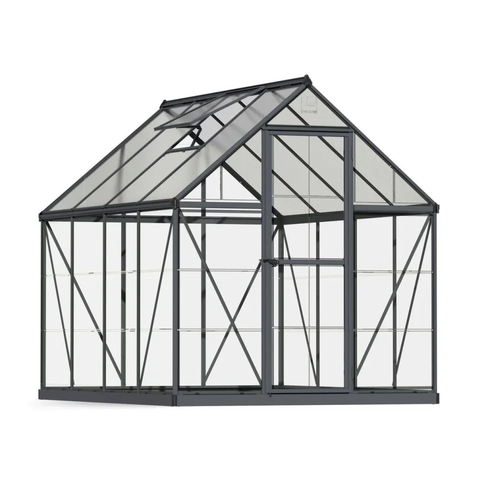 Kasvihuone Palram-Canopia Hybrid 4,6 m² 6x8 ft harmaa