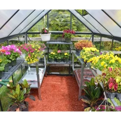 Kasvihuone Palram-Canopia Hybrid 5,7 m² 6x10 ft harmaa