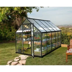 Kasvihuone Palram-Canopia Hybrid 5,7 m² 6x10 ft harmaa