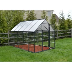 Kasvihuone Palram-Canopia Hybrid 5,7 m² 6x10 ft harmaa