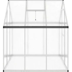Kasvihuone pohjarungolla, alumiini, eri kokoja ja värejä (33965)