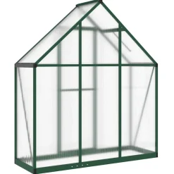Kasvihuone pohjarungolla, alumiini, eri kokoja ja värejä (33965)