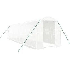Kasvihuone teräsrungolla, eri kokoja ja värejä (29938)