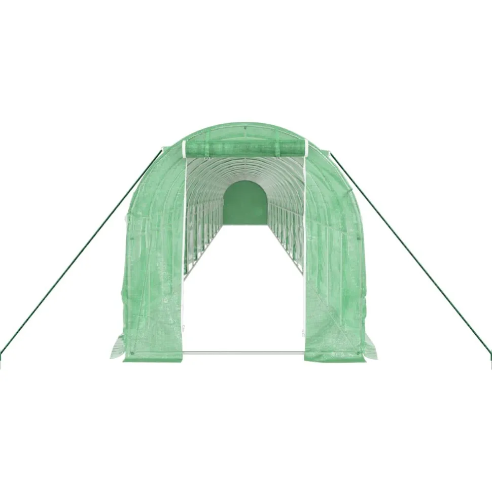 Kasvihuone teräsrungolla, eri kokoja ja värejä (29938)