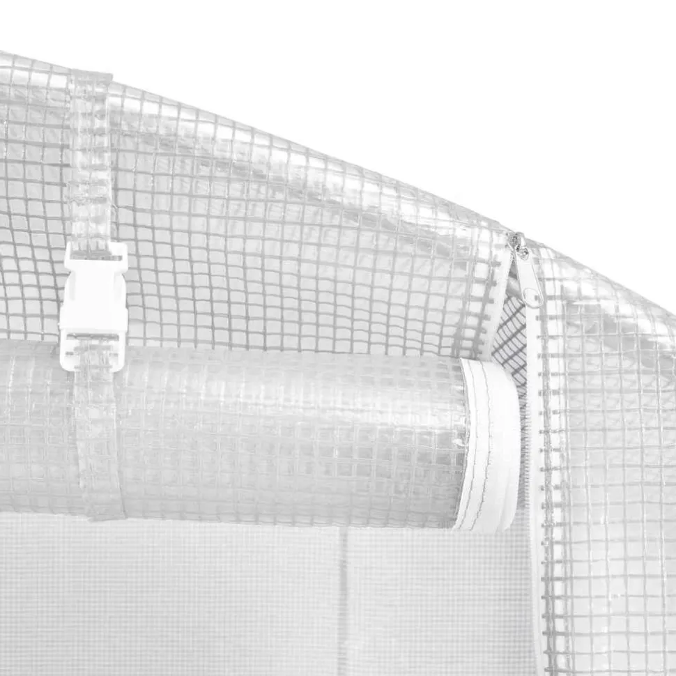 Kasvihuone teräsrungolla, 3x2x2 m - 24x3x2 m, eri kokoja ja värejä (29939)