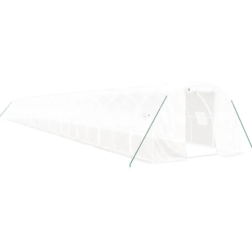 Kasvihuone teräsrungolla, 3x2x2 m - 24x3x2 m, eri kokoja ja värejä (29939)