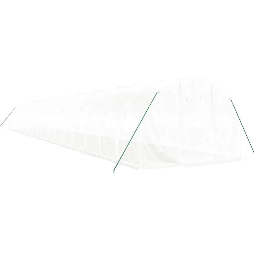 Kasvihuone teräsrungolla, 3x2x2 m - 24x3x2 m, eri kokoja ja värejä (29939)