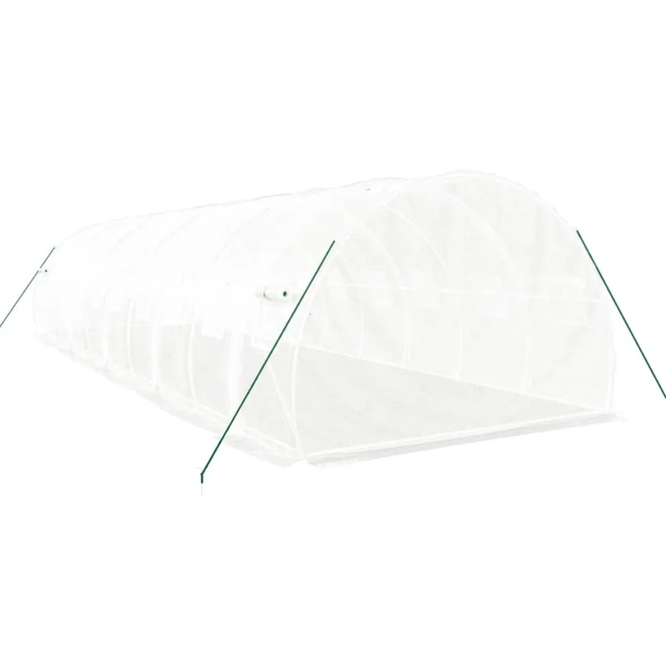 Kasvihuone teräsrungolla, 3x2x2 m - 24x3x2 m, eri kokoja ja värejä (29939)