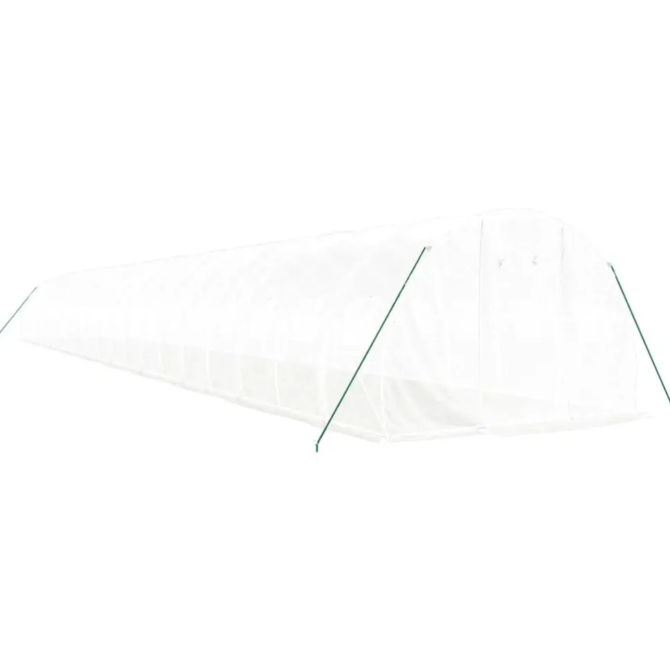 Kasvihuone teräsrungolla, 3x2x2 m - 24x3x2 m, eri kokoja ja värejä (29939)