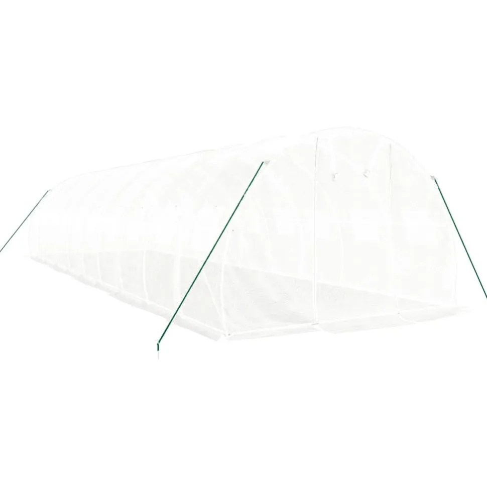 Kasvihuone teräsrungolla, 3x2x2 m - 24x3x2 m, eri kokoja ja värejä (29939)