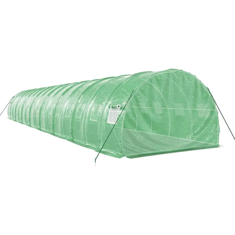 Kasvihuone teräsrungolla, 3x2x2 m - 24x3x2 m, eri kokoja ja värejä (29939)