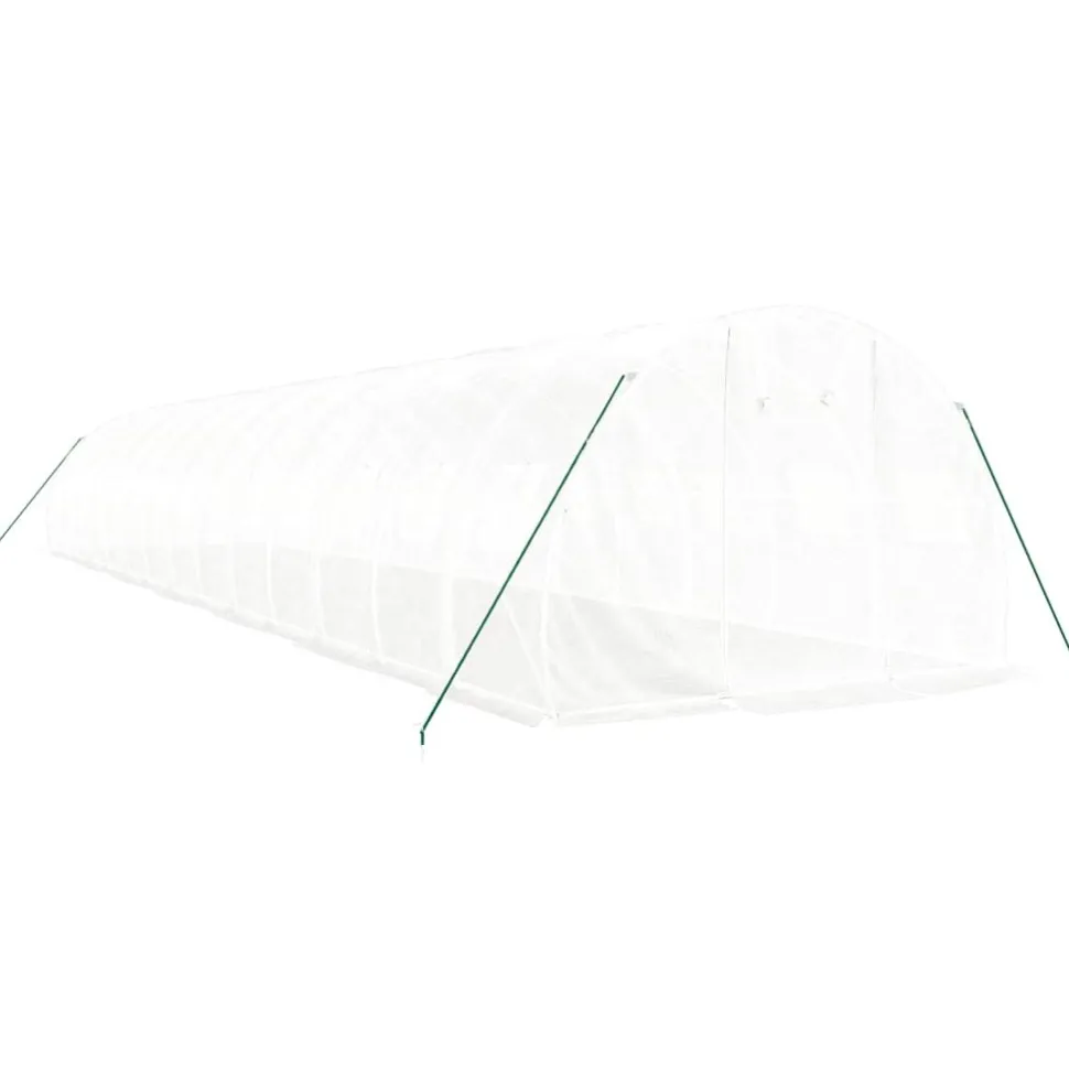 Kasvihuone teräsrungolla, 3x2x2 m - 24x3x2 m, eri kokoja ja värejä (29939)