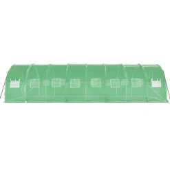 Kasvihuone teräsrungolla, 3x2x2 m - 24x3x2 m, eri kokoja ja värejä (29939)