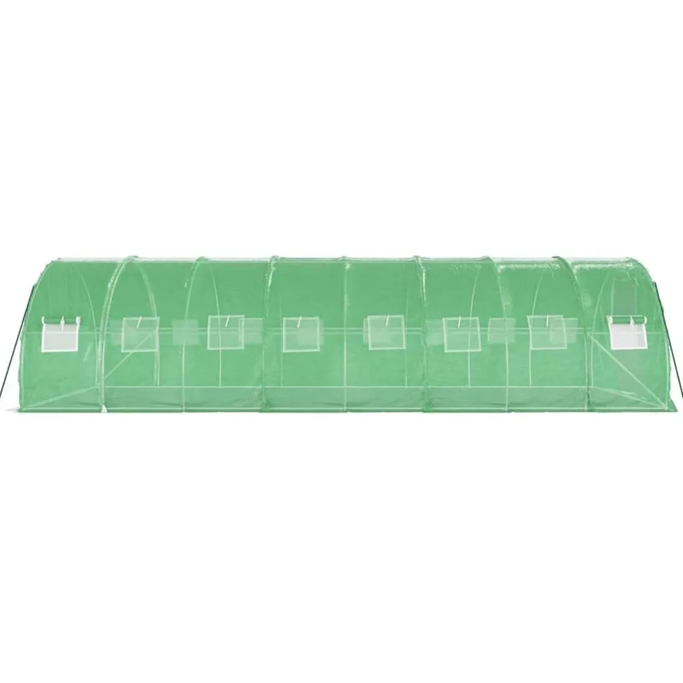 Kasvihuone teräsrungolla, 3x2x2 m - 24x3x2 m, eri kokoja ja värejä (29939)