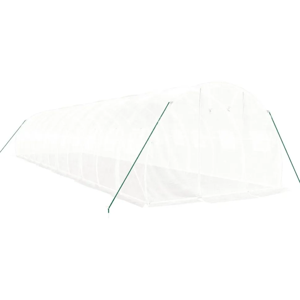 Kasvihuone teräsrungolla, 3x2x2 m - 24x3x2 m, eri kokoja ja värejä (29939)