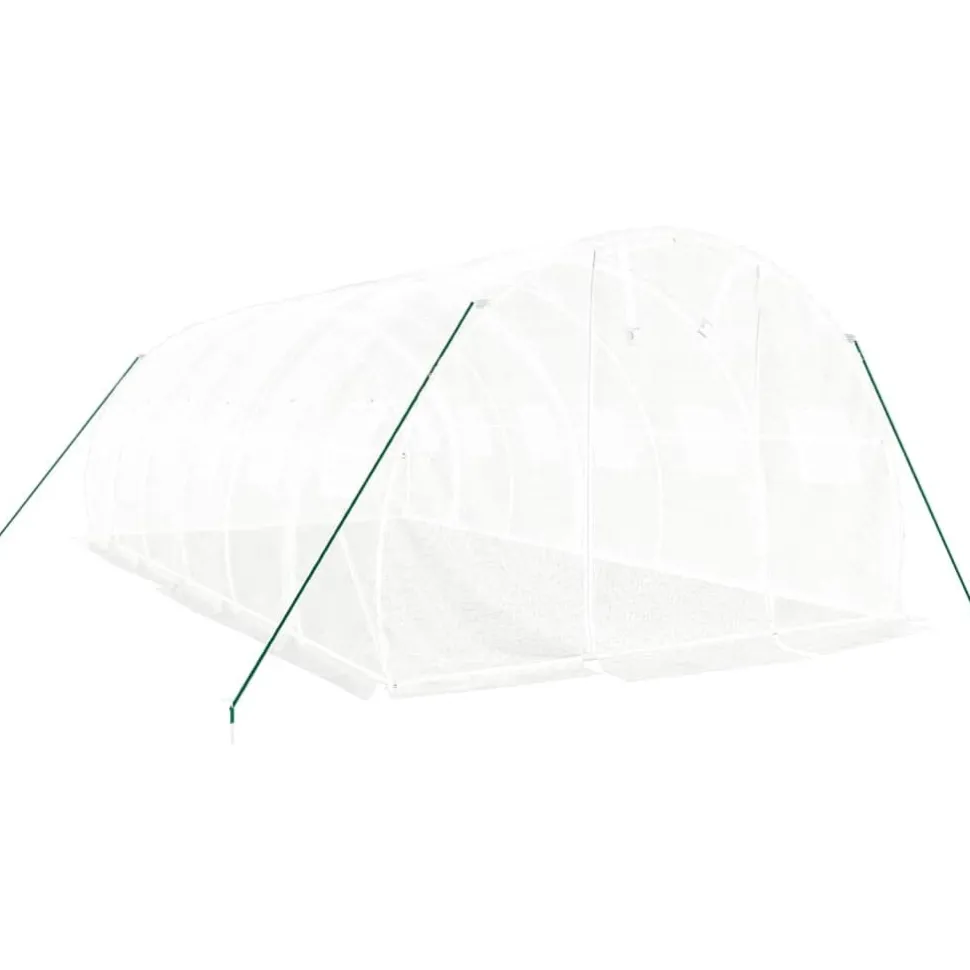 Kasvihuone teräsrungolla, 3x2x2 m - 24x3x2 m, eri kokoja ja värejä (29939)