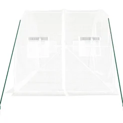 Kasvihuone teräsrungolla, 3x2x2 m - 24x3x2 m, eri kokoja ja värejä (29939)