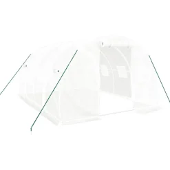 Kasvihuone teräsrungolla, 3x2x2 m - 24x3x2 m, eri kokoja ja värejä (29939)