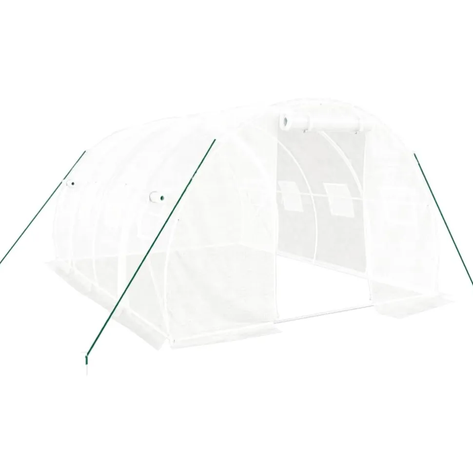 Kasvihuone teräsrungolla, 3x2x2 m - 24x3x2 m, eri kokoja ja värejä (29939)