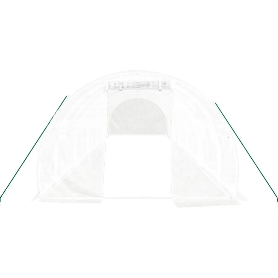 Kasvihuone teräsrungolla, 3x2x2 m - 24x3x2 m, eri kokoja ja värejä (29939)