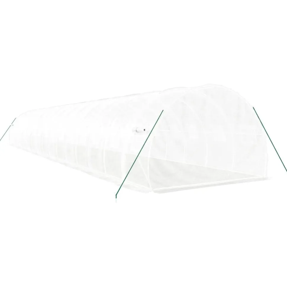 Kasvihuone teräsrungolla, 3x2x2 m - 24x3x2 m, eri kokoja ja värejä (29939)