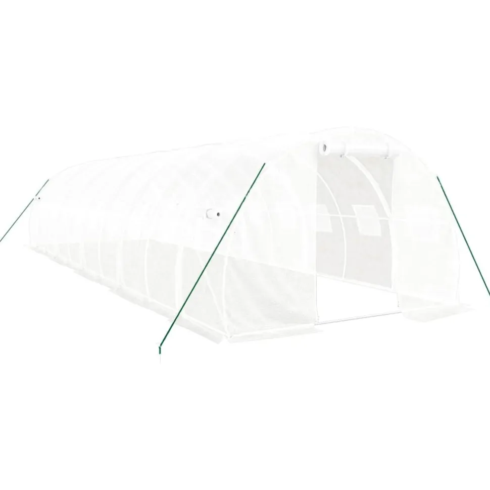 Kasvihuone teräsrungolla, 3x2x2 m - 24x3x2 m, eri kokoja ja värejä (29939)
