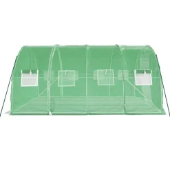 Kasvihuone teräsrungolla, 3x2x2 m - 24x3x2 m, eri kokoja ja värejä (29939)