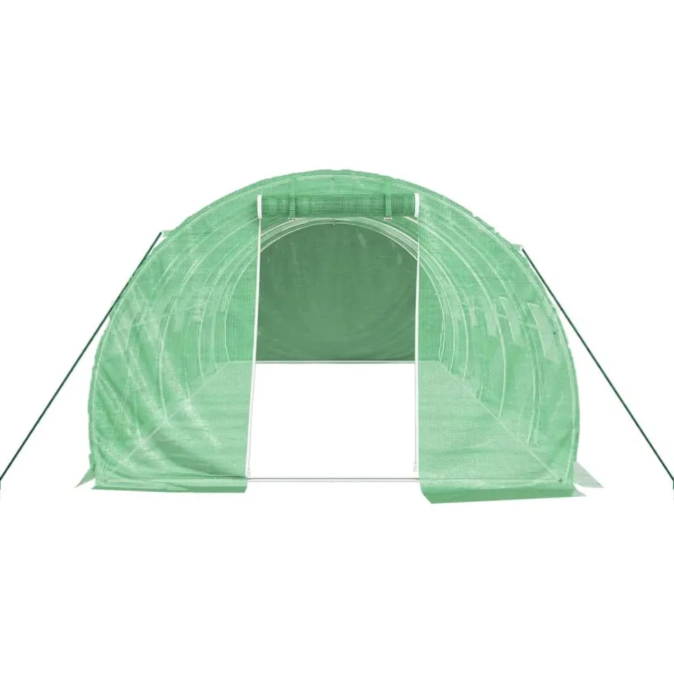 Kasvihuone teräsrungolla, 3x2x2 m - 24x3x2 m, eri kokoja ja värejä (29939)