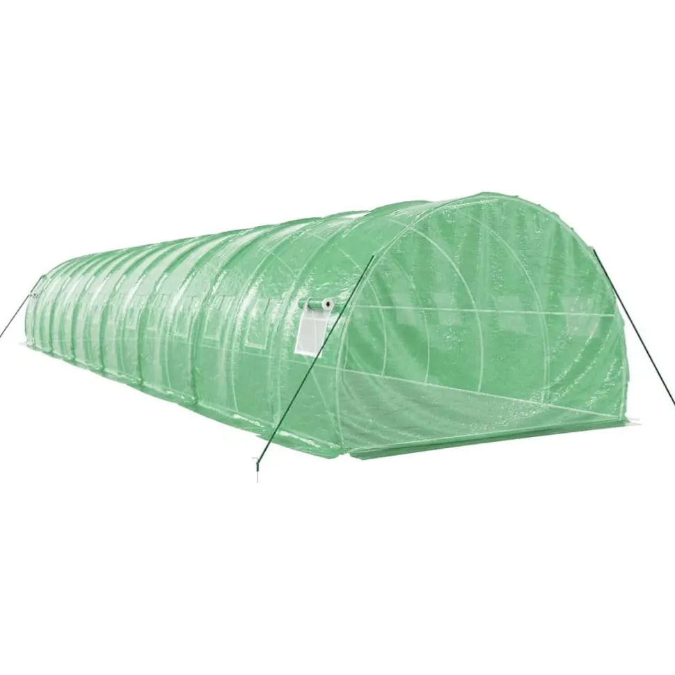 Kasvihuone teräsrungolla, 3x2x2 m - 24x3x2 m, eri kokoja ja värejä (29939)