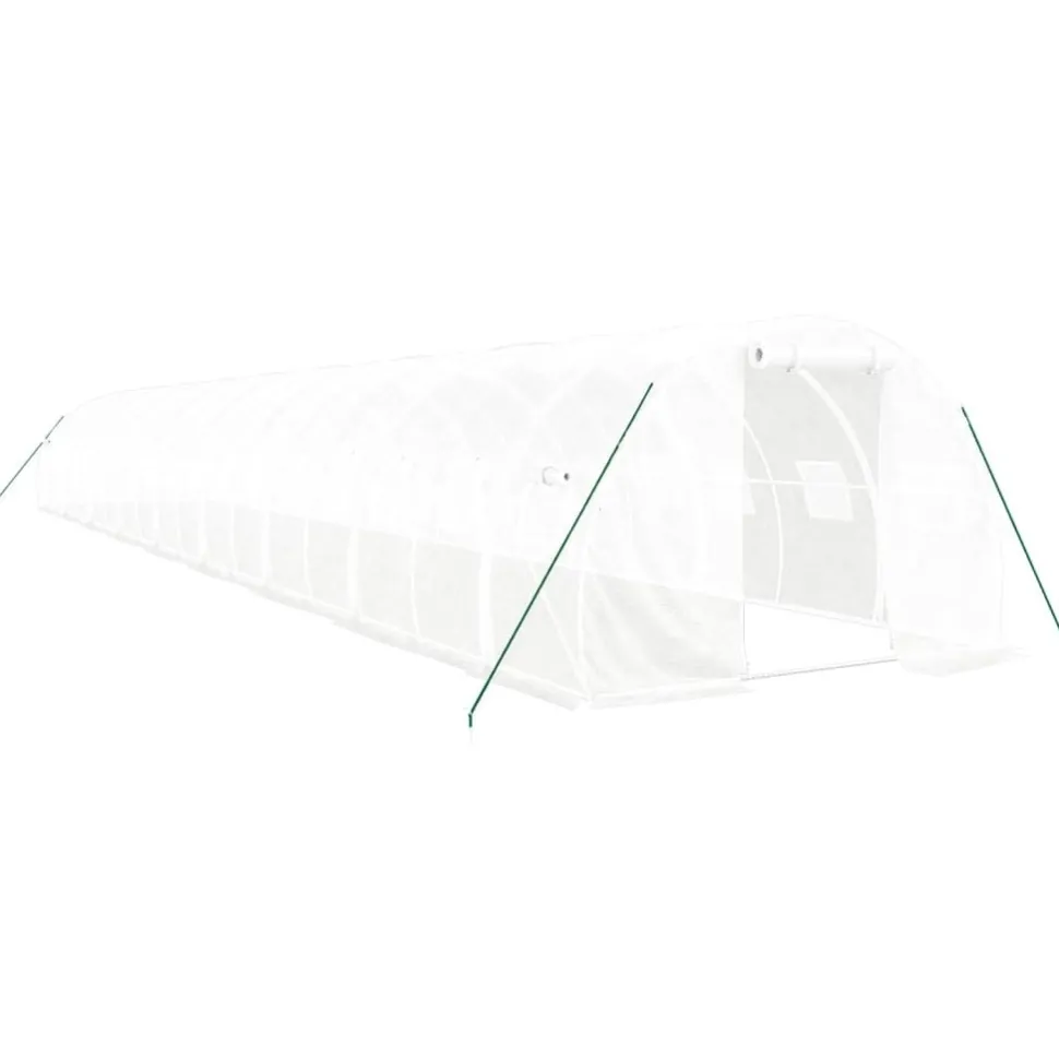Kasvihuone teräsrungolla, 3x2x2 m - 24x3x2 m, eri kokoja ja värejä (29939)
