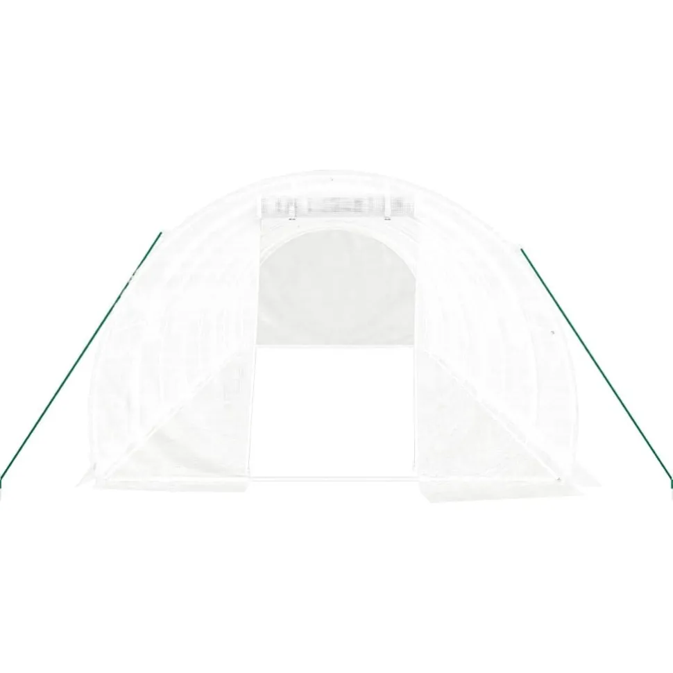 Kasvihuone teräsrungolla, 3x2x2 m - 24x3x2 m, eri kokoja ja värejä (29939)