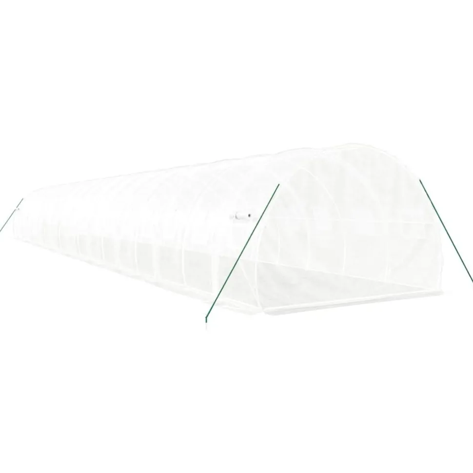 Kasvihuone teräsrungolla, 3x2x2 m - 24x3x2 m, eri kokoja ja värejä (29939)