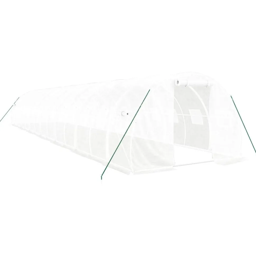 Kasvihuone teräsrungolla, 3x2x2 m - 24x3x2 m, eri kokoja ja värejä (29939)