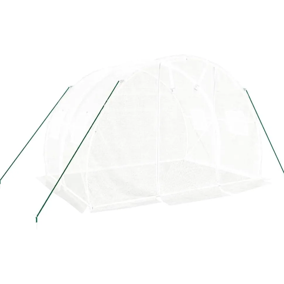 Kasvihuone teräsrungolla, 3x2x2 m - 24x3x2 m, eri kokoja ja värejä (29939)