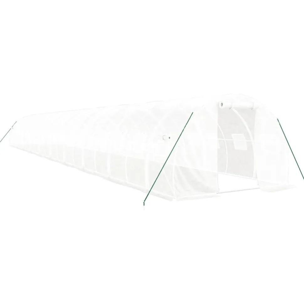 Kasvihuone teräsrungolla, 3x2x2 m - 24x3x2 m, eri kokoja ja värejä (29939)