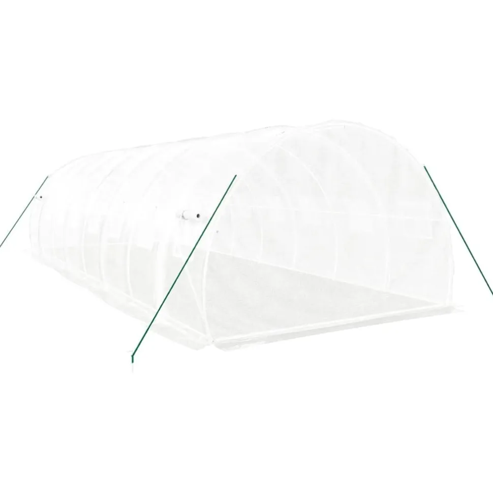 Kasvihuone teräsrungolla, 3x2x2 m - 24x3x2 m, eri kokoja ja värejä (29939)