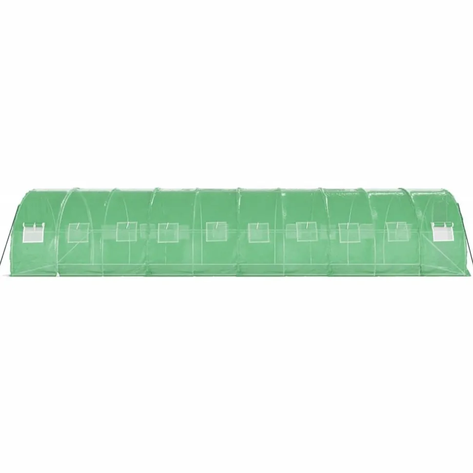 Kasvihuone teräsrungolla, 3x2x2 m - 24x3x2 m, eri kokoja ja värejä (29939)