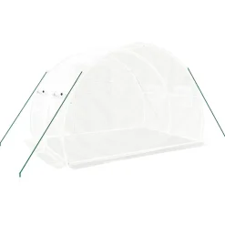Kasvihuone teräsrungolla, 3x2x2 m - 24x3x2 m, eri kokoja ja värejä (29939)