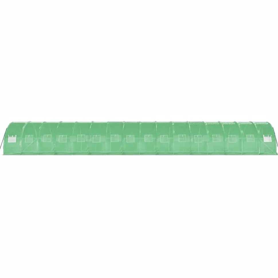 Kasvihuone teräsrungolla, 3x2x2 m - 24x3x2 m, eri kokoja ja värejä (29939)