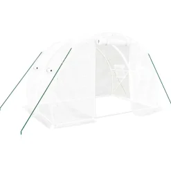 Kasvihuone teräsrungolla, 3x2x2 m - 24x3x2 m, eri kokoja ja värejä (29939)