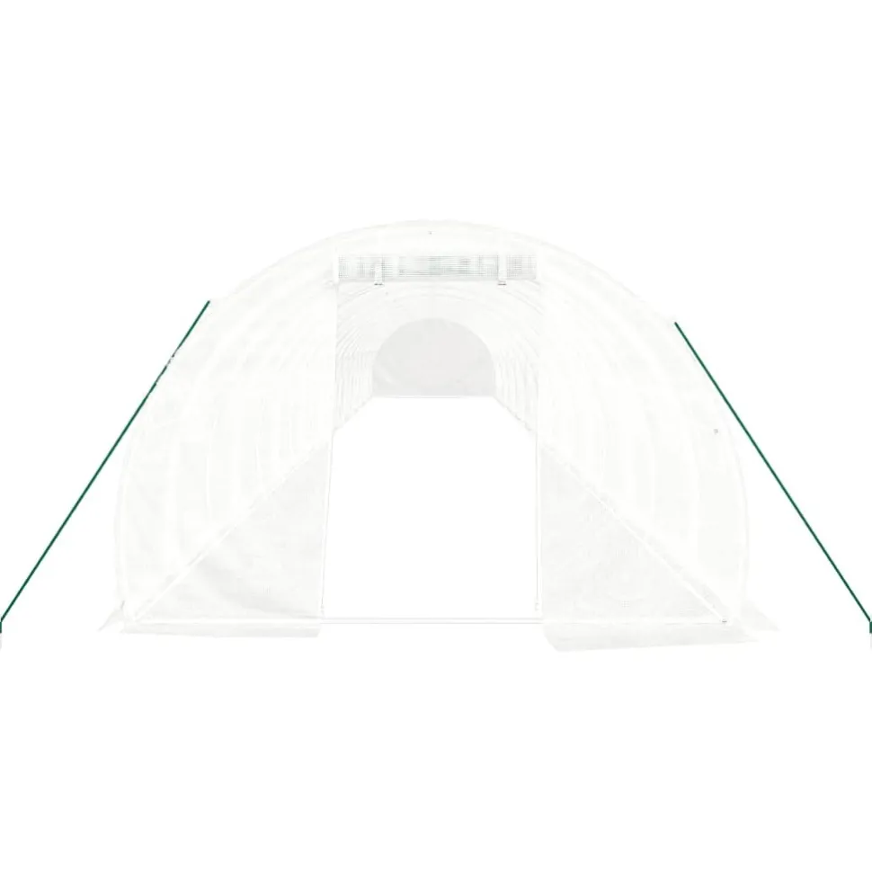 Kasvihuone teräsrungolla, 3x2x2 m - 24x3x2 m, eri kokoja ja värejä (29939)