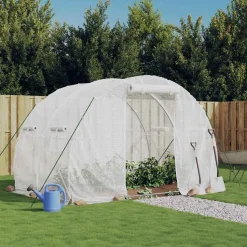 Kasvihuone teräsrungolla, 3x2x2 m - 24x3x2 m, eri kokoja ja värejä (29939)